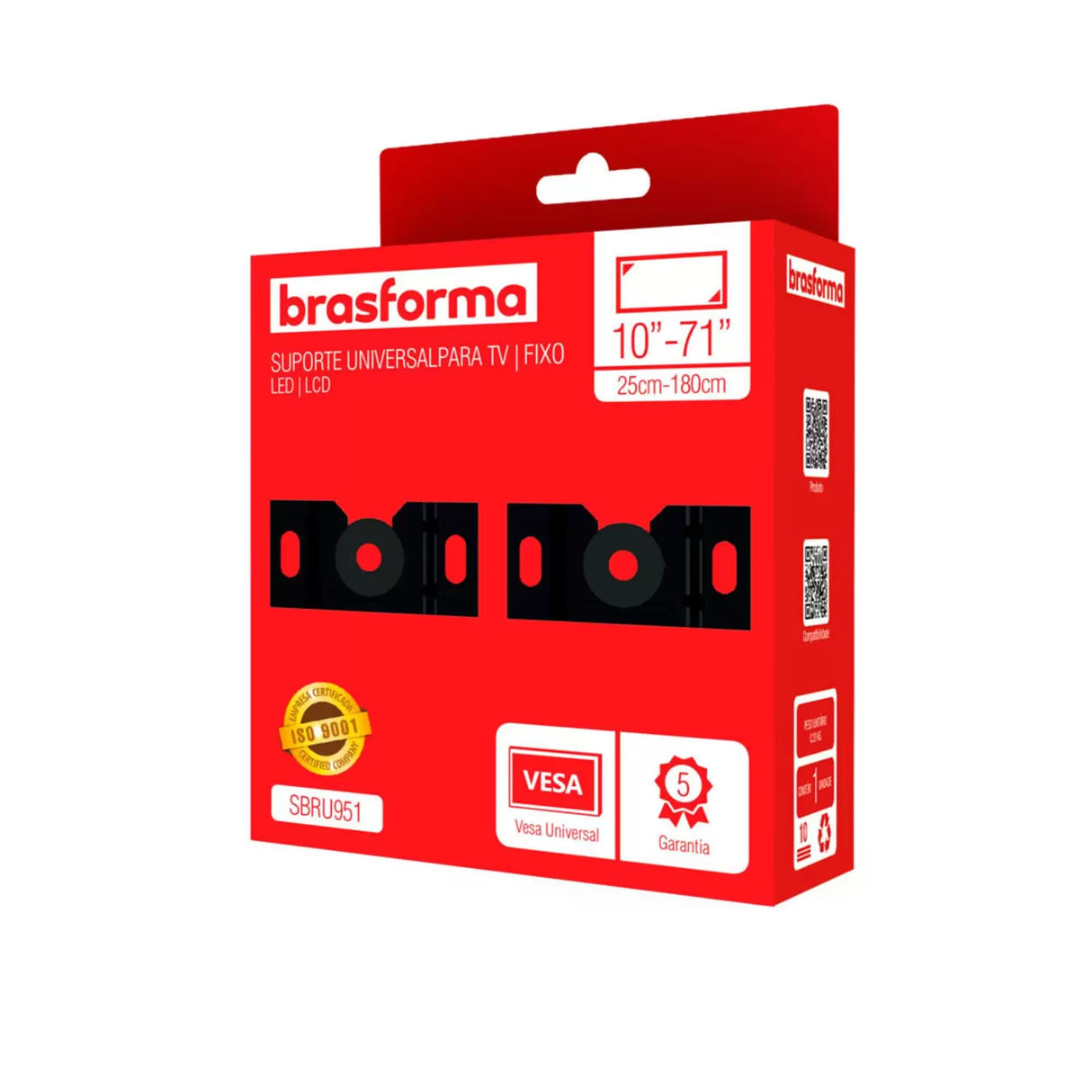 SUPORTE  PARA TV UNIVERSAL LED/LCD 10-71 BRASFORMA