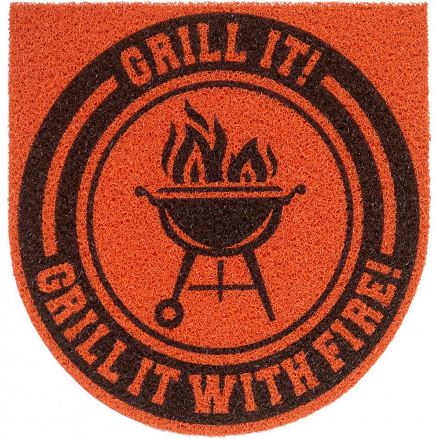 Tapete Kapazi Super Print Grill It Laranja 60cm X 60cm