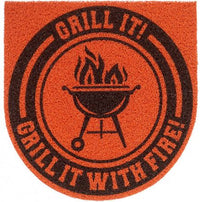 Tapete Kapazi Super Print Grill It Laranja 60cm X 60cm