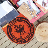 TAPETE KAPAZI SUPER PRINT 60CM X 60CM GRILL IT LARANJA