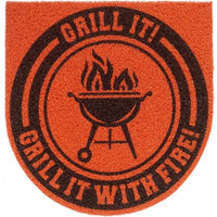 Tapete Kapazi Super Print Grill It Laranja 60cm X 60cm