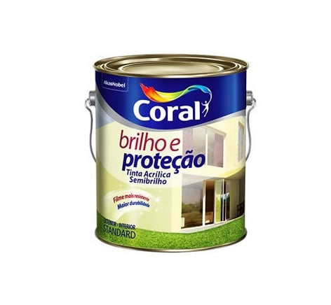 CORAL ACRILICO BRILHO E PROTECAO 3,6LTS BRANCO