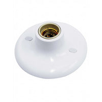 Plafon De Pvc Brasilux Com Soquete Cerâmico 14x14cm Branco