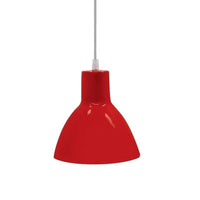 Luminária Taschibra Td 6221 E27 Vermelha Brasilux