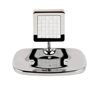 Saboneteira Jackwal Linha Obi em Metal Branco