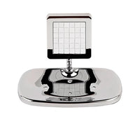 Saboneteira Jackwal Linha Obi em Metal Branco