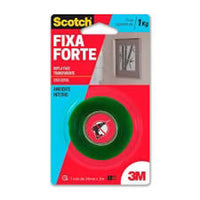 Fita Dupla Face 3M Fixa Forte Transparente 24mm X 2m