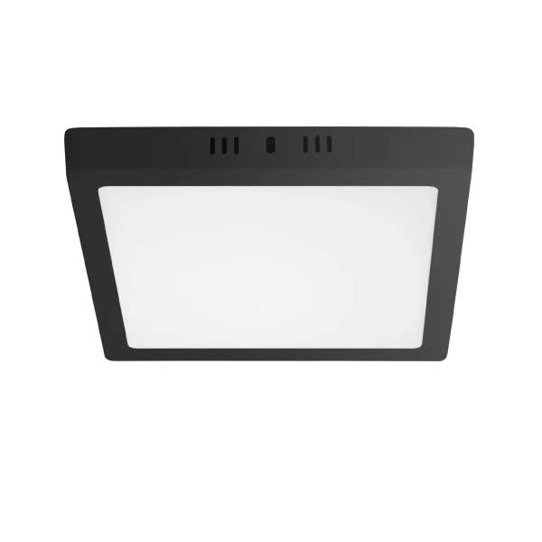 Painel Led 18w Quadrado de Sobrepor Preto 3000k Brasilux