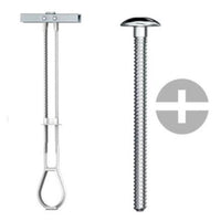 Bucha Sforbolt de Aço Inox 316 com Parafuso Máquina Lenticular 3/8 x 2 1/2 - 2 Peças