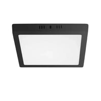 Painel Led 18w Quadrado de Sobrepor Preto 3000k Brasilux
