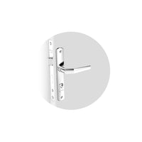 Fechadura Estreita Soprano Cromada Com Cilindro Backset 38mm
