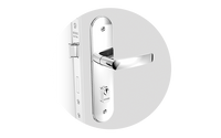 Fechadura Externa Soprano Pali Reta Cromada 59mm