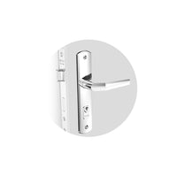 Fechadura Externa Soprano Popline Reta Cromada 45mm