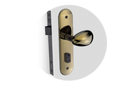 Fechadura Externa Soprano Bora Golf Antique Brass 40x53