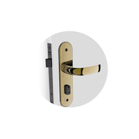 Fechadura Externa Soprano Ícaro Reta 59mm Antique Brass