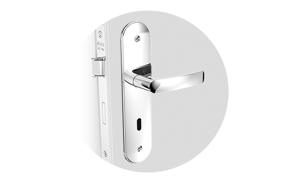 Fechadura Interna Soprano Pali Reta Cromada 53mm