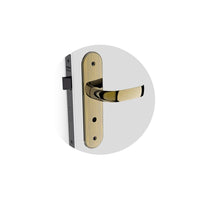 Fechadura Para Banheiro Soprano Icaro Reta Dourada 59mm