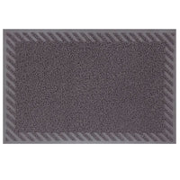 Capacho Vinílico Diagonale 90x60cm Cinza Komlog