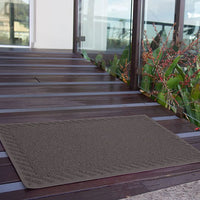 Capacho Vinílico Diagonale 90x60cm Cinza Komlog