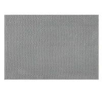 Tapete De Banheiro Chenille Komlog 60x40cm Cinza Claro