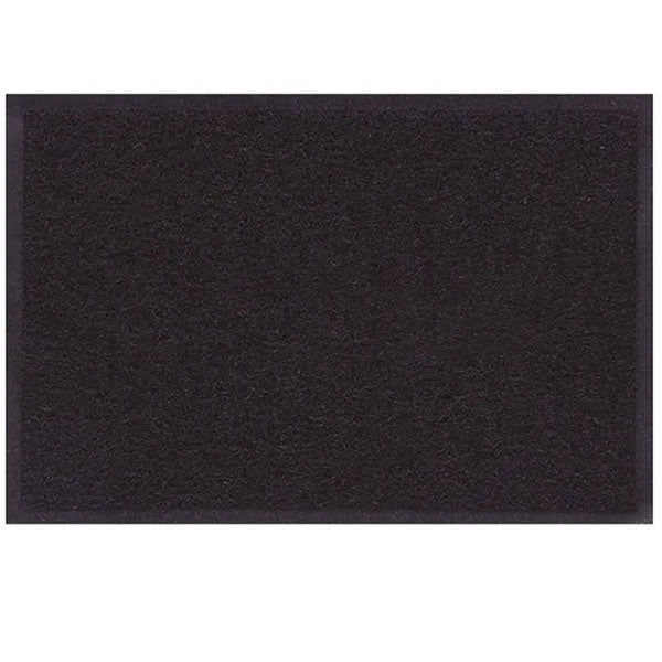 Capacho Vinílico Liso 60x40cm Preto Komlog