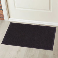 Capacho Vinílico Liso 60x40cm Preto Komlog