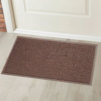 Capacho Vinílico Liso Marrom 60x40cm Komlog Antiderrapante
