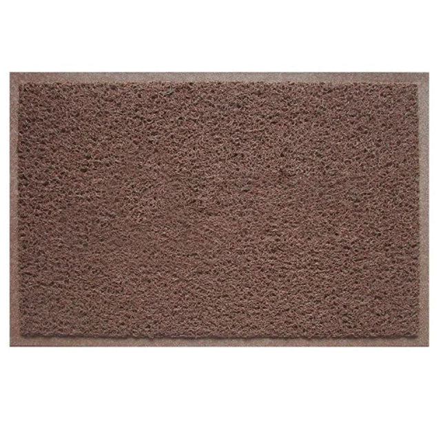 Capacho Vinílico Liso Marrom 60x40cm Komlog Antiderrapante