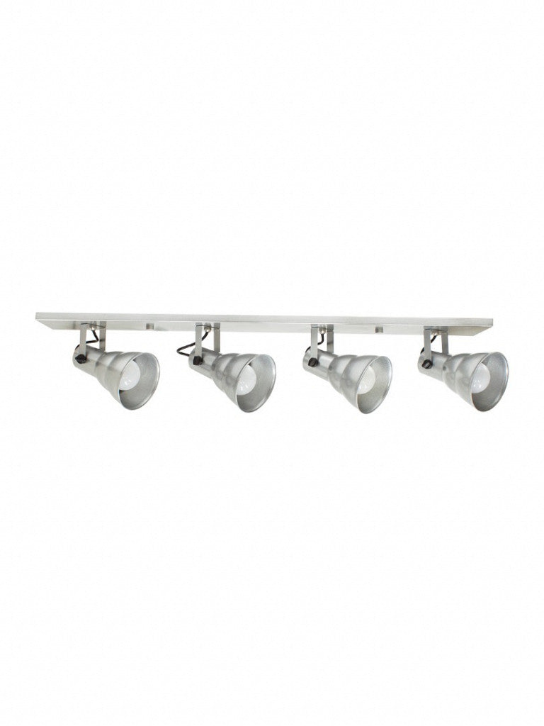 Spot Linear Taschibra Hol 4xe27 Prata 87cm Brasilux