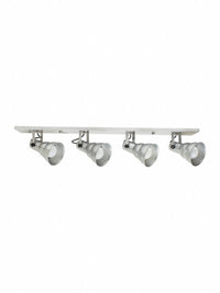 Spot Linear Taschibra Hol 4xe27 Prata 87cm Brasilux