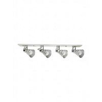 Spot Linear Taschibra Hol 4xe27 Prata 87cm Brasilux