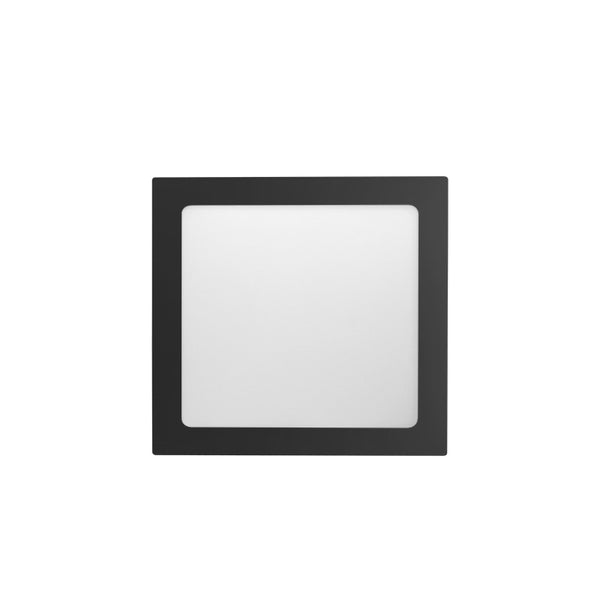 Placa Led Taschibra Embutir Quadrado 18w 3000k Bivolt Preto