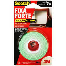 FITA DUPLA FACE 3M FIXA FORTE EXTREMA 24MMX2MTS ESPUMA