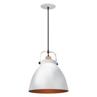 Pendente Taschibra Navy 35cm E27 Branco Brasilux