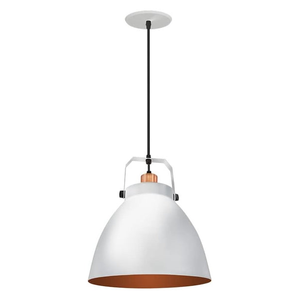 Pendente Taschibra Navy 35cm E27 Branco Brasilux
