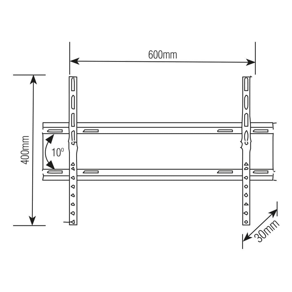 SUPORTE TV SLIM INCLINAVEL PARA 37-85 BRASFORMA