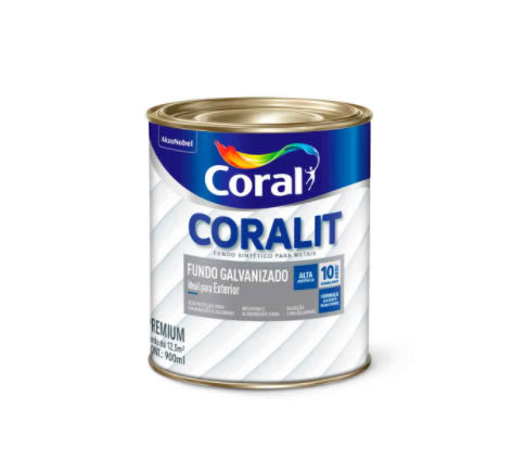 Fundo Galvanizado Coralit Coral 900ml Branco para Metais e Alumínio