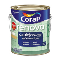 Tinta Coral Renova Azulejos Base Água Brilhante Branco 3.6l