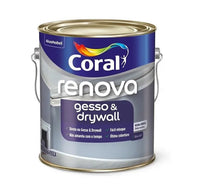 Tinta Coral Renova Para Gesso E Drywall Fosca Branca 3,6l