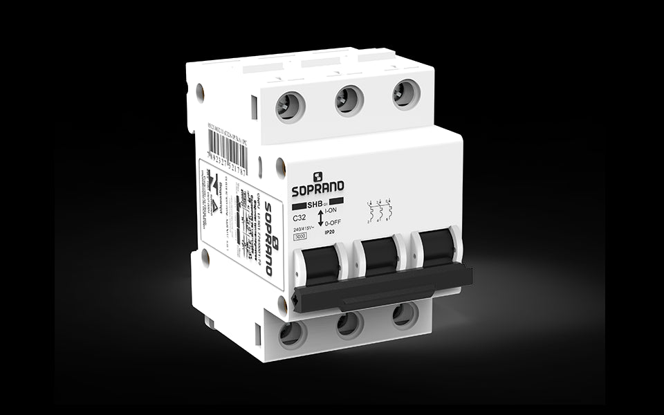 DISJUNTOR DIN TRIPOLAR 63A BRANCO SOPRANO