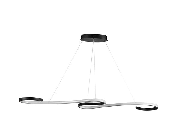Pendente Led Taschibra Milao 30w 3000k Preto 50cm
