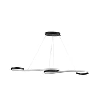 Pendente Led Taschibra Milao 30w 3000k Preto 50cm