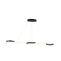 Pendente Led Taschibra Milao 30w 3000k Preto 50cm
