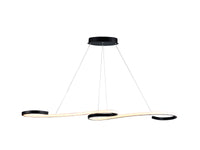 Pendente Led Taschibra Milao 30w 3000k Preto 50cm