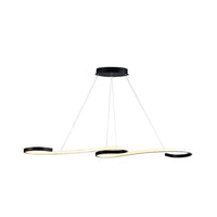 Pendente Led Taschibra Milao 30w 3000k Preto 50cm