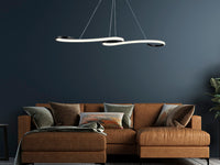 Pendente Led Taschibra Milao 30w 3000k Preto 50cm