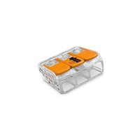 Conector De Emenda Wago 3 Polos Com 4 Peças