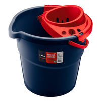 Balde Com Escorredor Atlas 9 Litros Azul