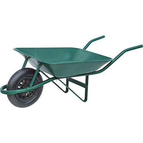 Carrinho De Mão Paraboni 46l 80kg Com Pneu E Câmara Verde