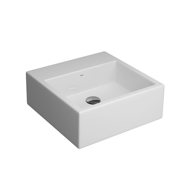Cuba de Apoio Quadrada Deca L7317 Branco Gelo 415x415x155mm